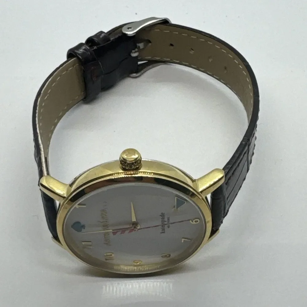 Kate Spade New York 0765 Women's Brown Leather Analog Dial Quartz Watch JNA466